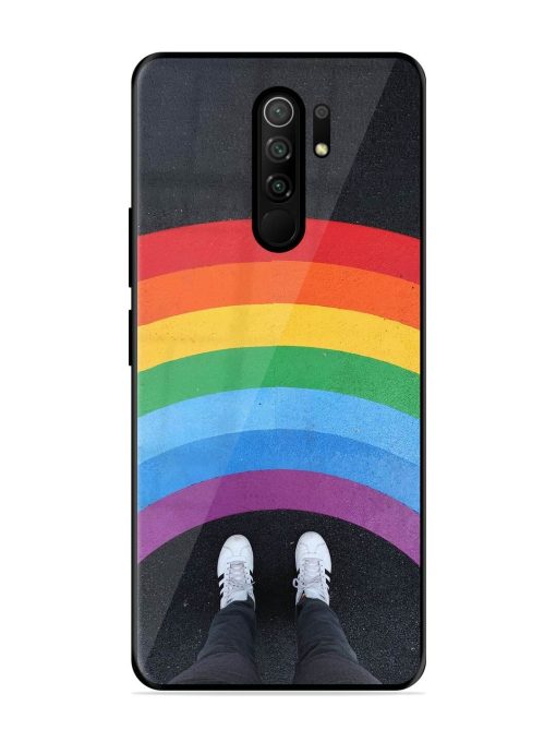 Legs Rainbow Glossy Metal TPU Phone Cover for Poco M2 Reloaded Zapvi