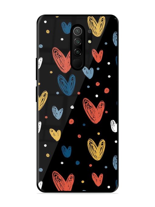 Happy Valentines Day Glossy Metal TPU Phone Cover for Poco M2 Reloaded Zapvi