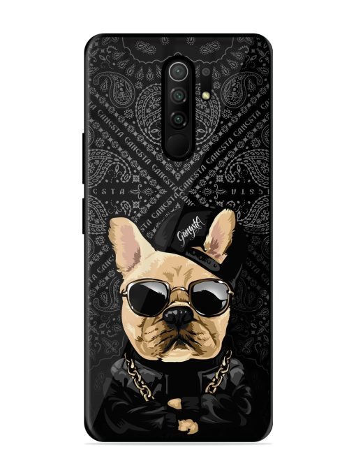 Gangsta Cool Sunmetales Dog Glossy Metal Phone Cover for Poco M2 Reloaded Zapvi