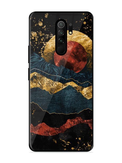 Gold Painting View Glossy Metal Phone Cover for Poco M2 Reloaded Zapvi