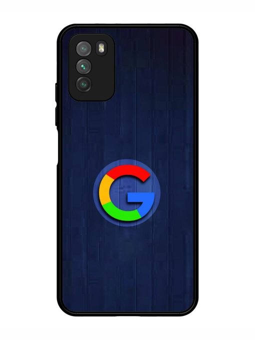 Google Logo Printed Glossy Metal TPU Phone Cover for Poco M3 Zapvi