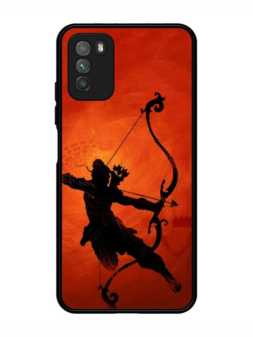 Illustration Lord Rama Glossy Metal Phone Cover for Poco M3 Zapvi