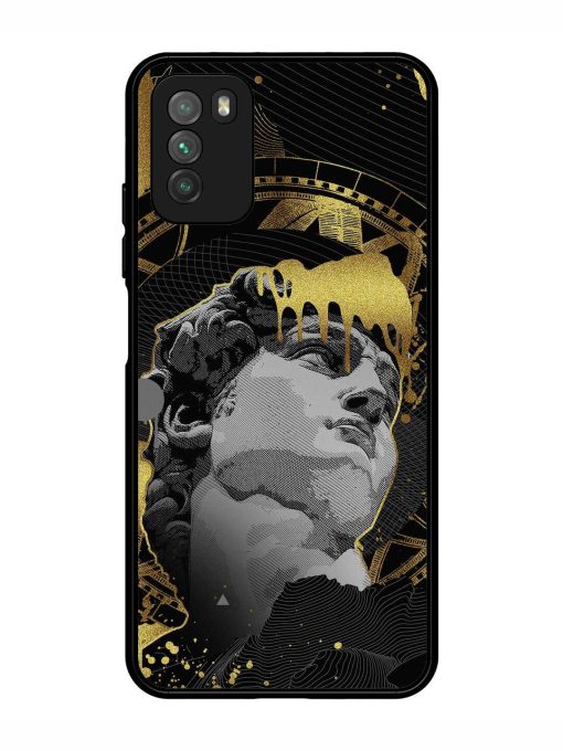 Roman Face Glossy Metal Phone Cover for Poco M3 Zapvi