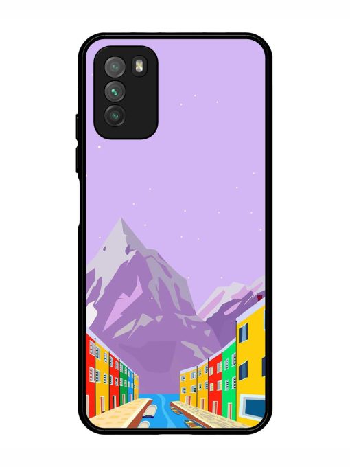 Venice City Illustration Glossy Metal Phone Cover for Poco M3 Zapvi