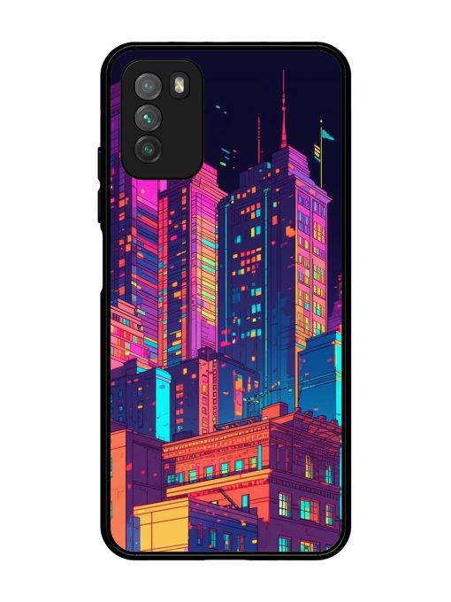 City View Glossy Metal Phone Cover for Poco M3 Zapvi