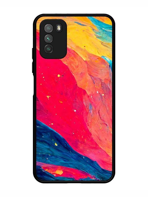 Starry Night Glossy Metal Phone Cover for Poco M3