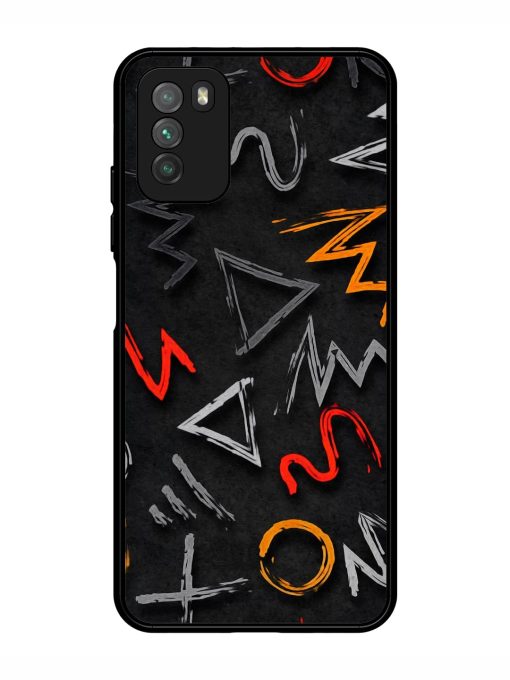 Grungy Graffiti Glossy Metal Phone Cover for Poco M3