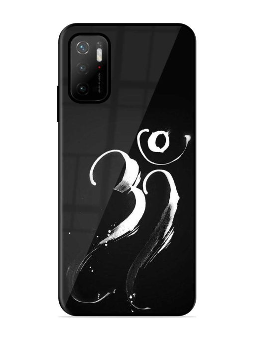 Om Logo Glossy Metal Phone Cover for Poco M3 Pro (5G)