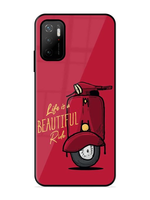 Life Is Beautiful Rides Glossy Metal Phone Cover for Poco M3 Pro (5G) Zapvi