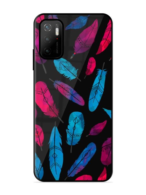 Feather Art Glossy Metal Phone Cover for Poco M3 Pro (5G) Zapvi