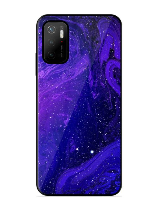 Galaxy Acrylic Abstract Art Glossy Metal Phone Cover for Poco M3 Pro (5G) Zapvi