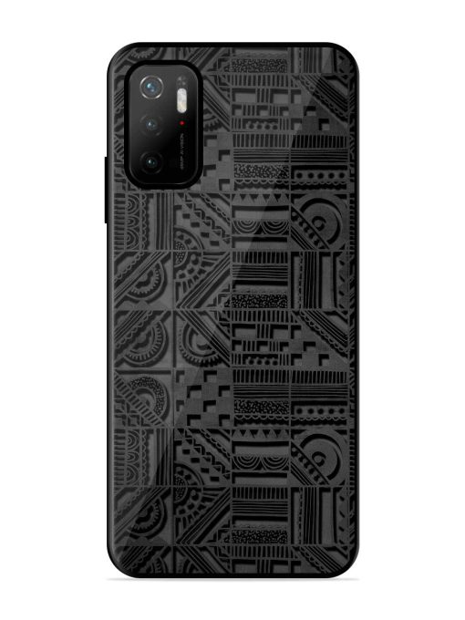 Seamless Pattern Glossy Metal Phone Cover for Poco M3 Pro (5G) Zapvi