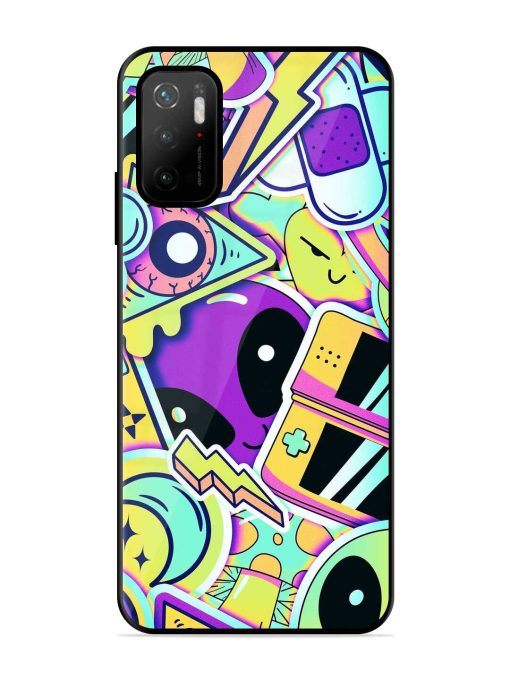 Scratch Art Glossy Metal Phone Cover for Poco M3 Pro (5G) Zapvi