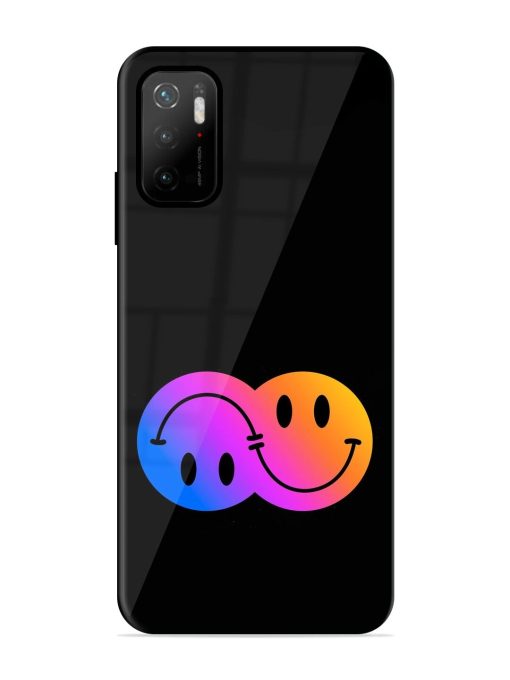 Gradient Smile Art Glossy Metal TPU Phone Cover for Poco M3 Pro (5G)