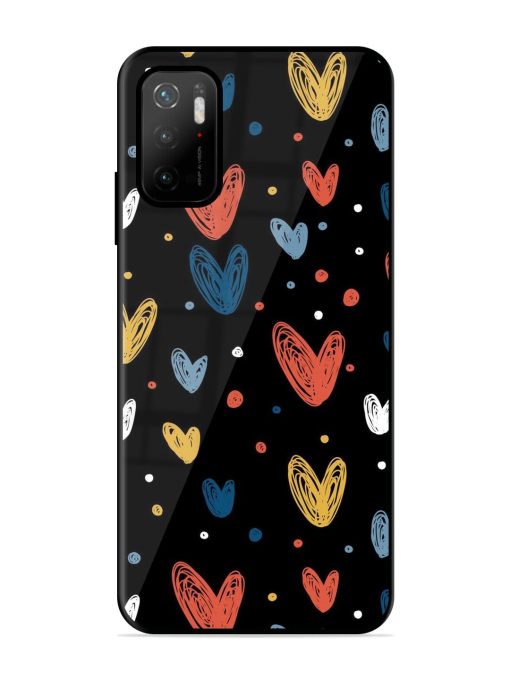 Happy Valentines Day Glossy Metal TPU Phone Cover for Poco M3 Pro (5G) Zapvi