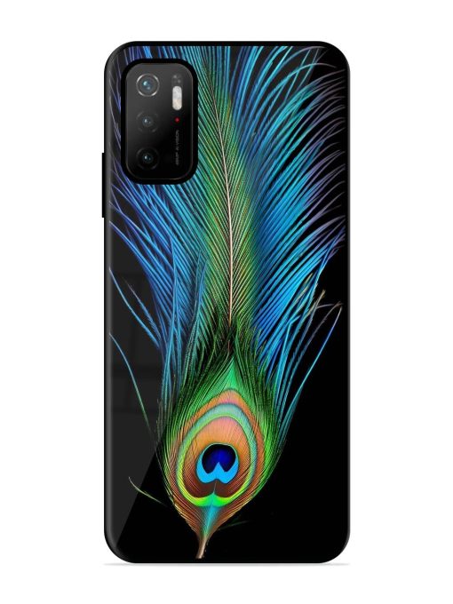 Peacock Feather Glossy Metal TPU Phone Cover for Poco M3 Pro (5G) Zapvi