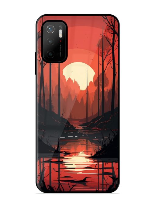 Natural Landscape Glossy Metal Phone Cover for Poco M3 Pro (5G)