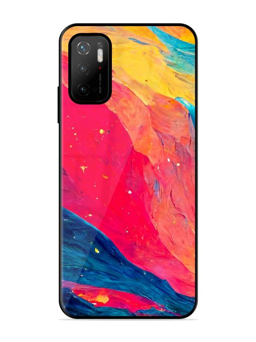 Starry Night Glossy Metal Phone Cover for Poco M3 Pro (5G) Zapvi