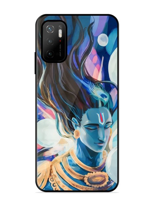 Bhagwan Sri Krishna Glossy Metal Phone Cover for Poco M3 Pro (5G) Zapvi