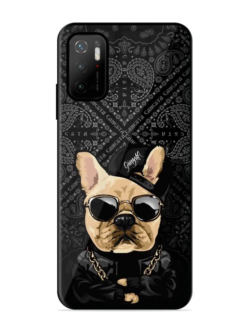 Gangsta Cool Sunmetales Dog Glossy Metal Phone Cover for Poco M3 Pro (5G) Zapvi