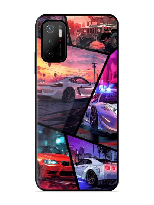 Ride In Pixels Glossy Metal Phone Cover for Poco M3 Pro (5G) Zapvi