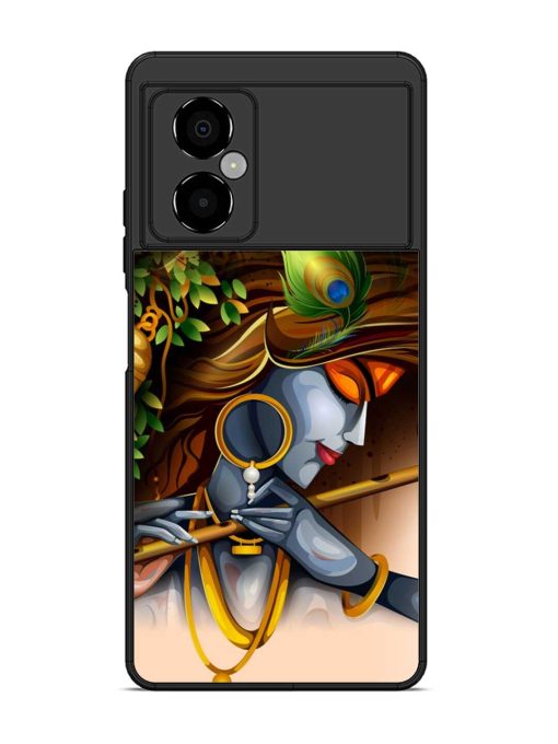 Krishna Glossy Metal Phone Cover for Poco M4 (5G) Zapvi