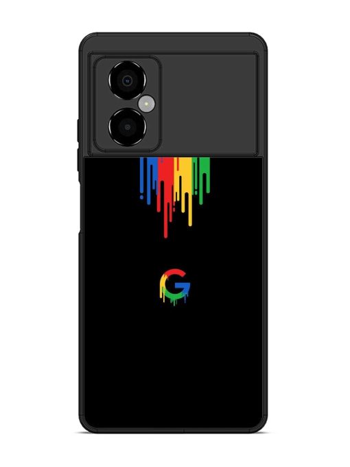 Google Logo Glossy Metal Phone Cover for Poco M4 (5G) Zapvi