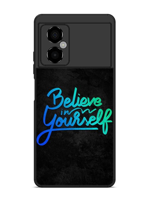 Believe In Yourself Glossy Metal Phone Cover for Poco M4 (5G) Zapvi