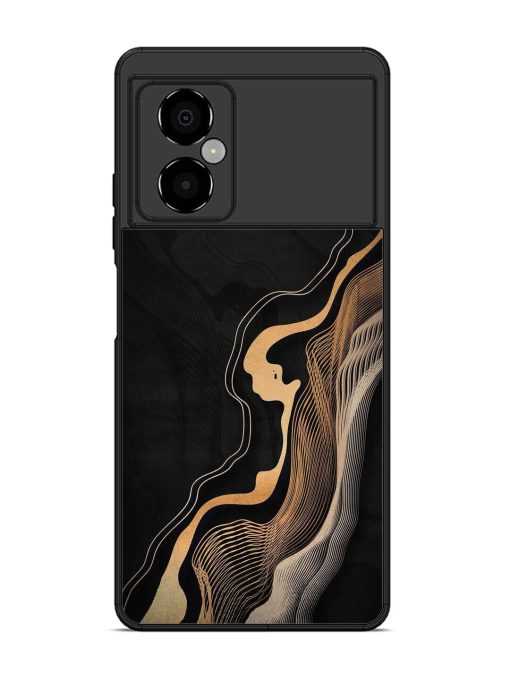 Abstract Art Glossy Metal TPU Phone Cover for Poco M4 (5G) Zapvi