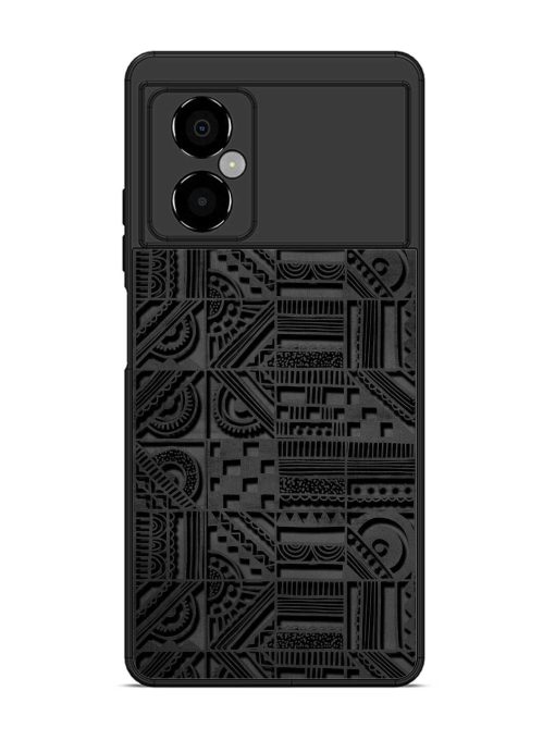 Seamless Pattern Glossy Metal Phone Cover for Poco M4 (5G)