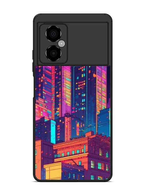 City View Glossy Metal Phone Cover for Poco M4 (5G) Zapvi