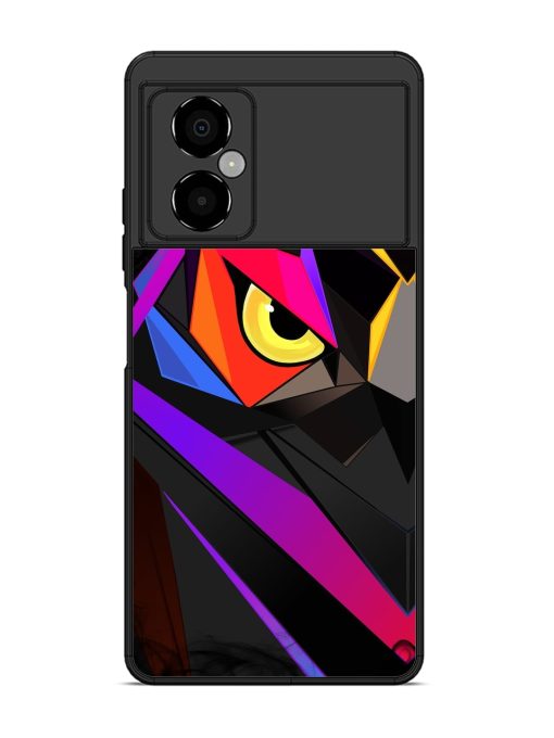 Wpap Owl Glossy Metal Phone Cover for Poco M4 (5G)