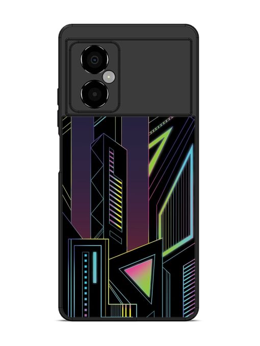 Neon Dreamscape Glossy Metal Phone Cover for Poco M4 (5G) Zapvi