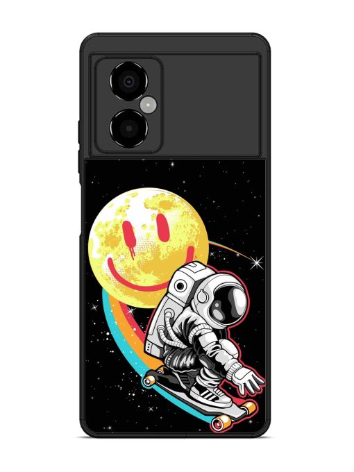 Astronaut Art Glossy Metal Phone Cover for Poco M4 (5G) Zapvi