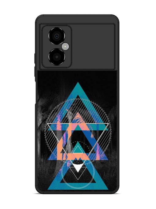 Indie Cross Glossy Metal Phone Cover for Poco M4 (5G)