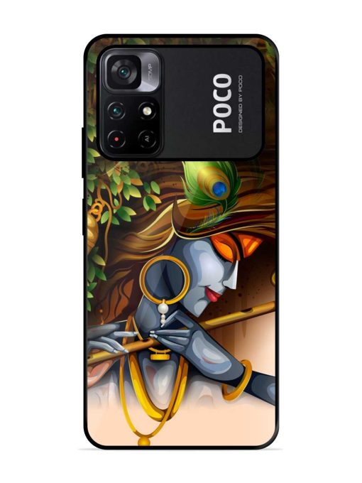 Krishna Glossy Metal Phone Cover for Poco M4 Pro (5G) Zapvi