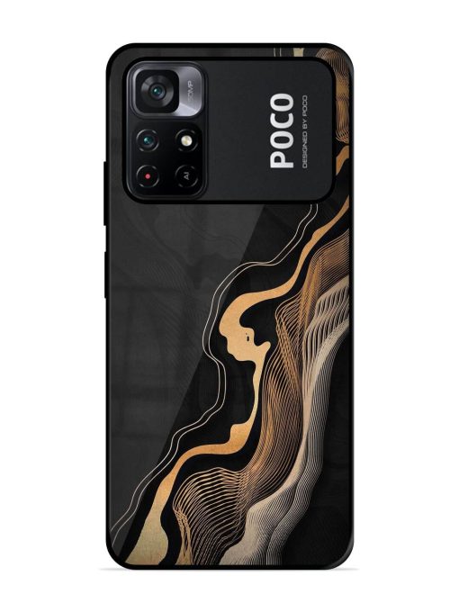 Abstract Art Glossy Metal TPU Phone Cover for Poco M4 Pro (5G) Zapvi