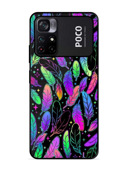 Bright Multi Colored Seamless Glossy Metal Phone Cover for Poco M4 Pro (5G) Zapvi