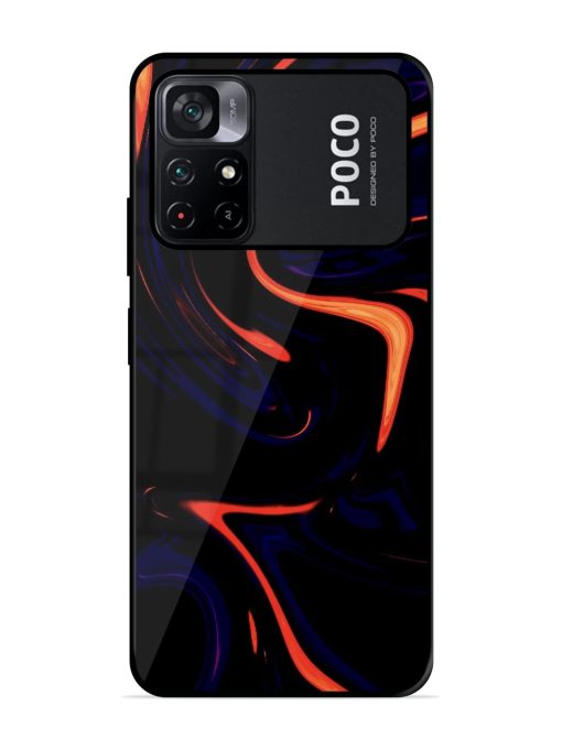 Super Amoled Glossy Metal Phone Cover for Poco M4 Pro (5G) Zapvi