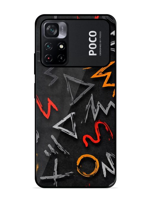 Grungy Graffiti Glossy Metal Phone Cover for Poco M4 Pro (5G) Zapvi