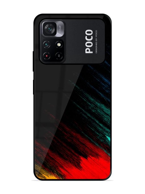 Color Pattern Glossy Metal Phone Cover for Poco M4 Pro (5G) Zapvi