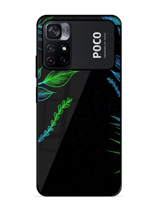 Aesthetic Neon Glossy Metal Phone Cover for Poco M4 Pro (5G) Zapvi