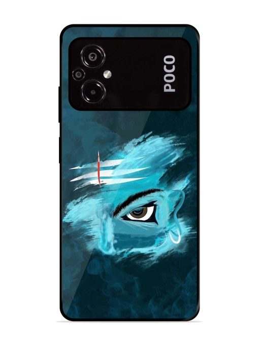 Lord Shiva Glossy Metal Phone Cover for Poco M5 Zapvi