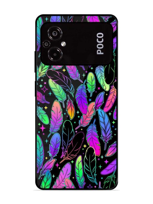 Bright Multi Colored Seamless Glossy Metal Phone Cover for Poco M5 Zapvi