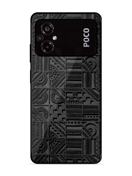 Seamless Pattern Glossy Metal Phone Cover for Poco M5 Zapvi