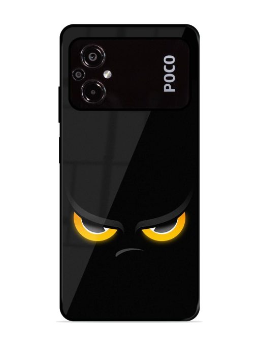 Scary Yellow Eye Glossy Metal TPU Phone Cover for Poco M5 Zapvi