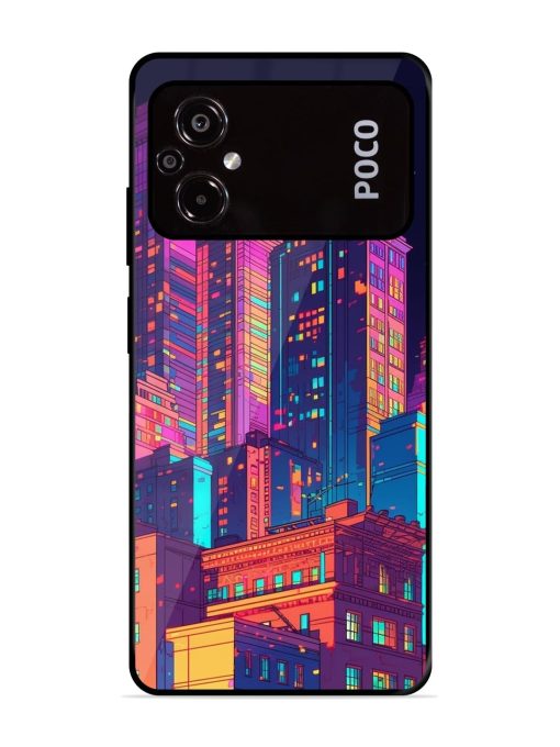 City View Glossy Metal Phone Cover for Poco M5 Zapvi