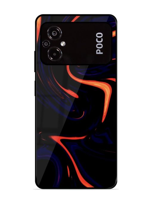 Super Amoled Glossy Metal Phone Cover for Poco M5 Zapvi