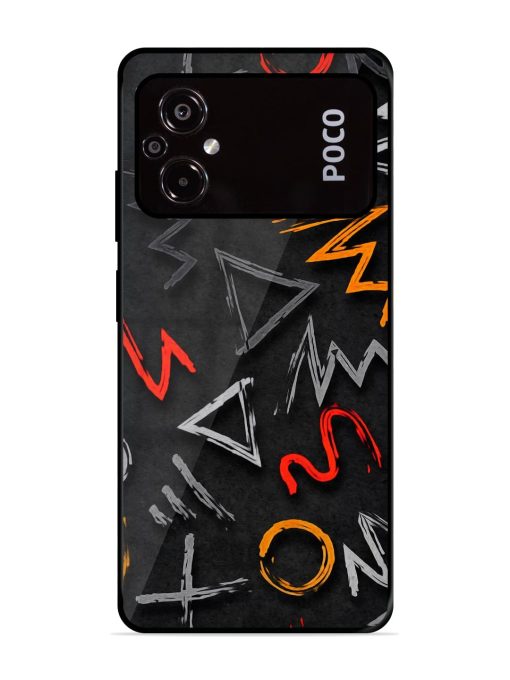 Grungy Graffiti Glossy Metal Phone Cover for Poco M5 Zapvi