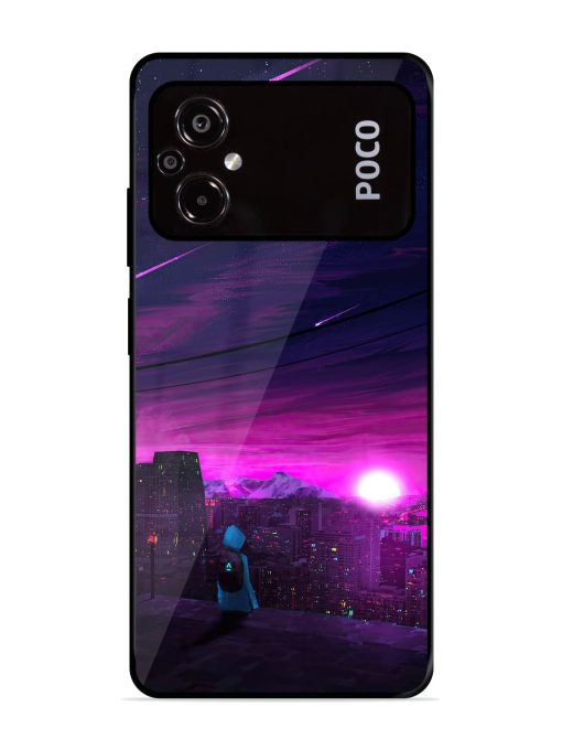 Empty Attempt Glossy Metal Phone Cover for Poco M5 Zapvi